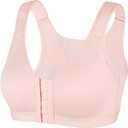 No Underwire Smooth Bras for Women Daily Bra(Dark Pink,36C)