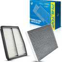 PHILTOP CA12817+CF12820 Engine & Cabin Air Filter Set | for Hyundai Tucson, Kia Sportage, Sorento, Hyundai Santa Fe, Sonata