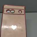 LeYi for Google Pixel 7A Case: with Tempered Glass Screen Protector [2 Pcs]+ Full Camera Lens Protection, Love Heart Plating Girly Women Cute Luxury Soft TPU Shockproof Case, Pink