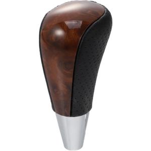 X AUTOHAUX Car Automatic Gear Stick Shift Knob for Toyota RAV4 Corolla Avalon Yaris 4Runner Sienna Camry Tacoma for Lexus ES GS SC RX LS Black Brown Wood Grain