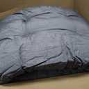 All Weather Outdoor Wicker Chair Cushions 4 Pieces Set, Waterproof & UV Protected Thickened Patio Furniture Replacement Wicker Chair Cushion, 2 Loveseat and 2 U-Shape Wickers Cushions, Grey