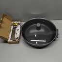 SENSARTE Nonstick Frying Pan Skillet with Lid, 13.3 Inch Large Deep Frying Pan, 6 Qt Non Stick Saute Pan with Cover, Induction Pan, Healthy Non Toxic Cooking Pan with Helper Handle, PFOA PFOS Free (Classic Black)