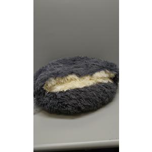 Cat Beds for Indoor Cats,Cat Cave for Puppy and Kitty,Calming Small Dog Bed for Small Dogs with Cover Cave,Cozy Warming Fluffy Washable Anti-Slip Pet Sleeping Bag(20 * 20inch,Dark Gray)