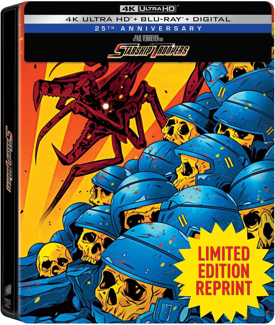 Starship Troopers 25th Anniversary SteelBook (4K Ultra HD + Blu-ray + Digital) - 4K + Blu-ray + Digital