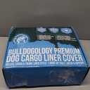 Bulldogology SUV Cargo Liner for Dogs 55"x82" Heavy Duty Complete Pet Trunk Cargo Cover Area - Trunk Cover Car Protector for Dogs Waterproof Nonslip Mat - Dog Cargo Liner SUVs Vans Cars (Large, Black)