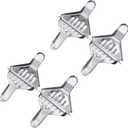 4 PCS Manual Lemon Lime Squeezer Presser, Handheld Stainless Steel Lemon Citrus Juicer