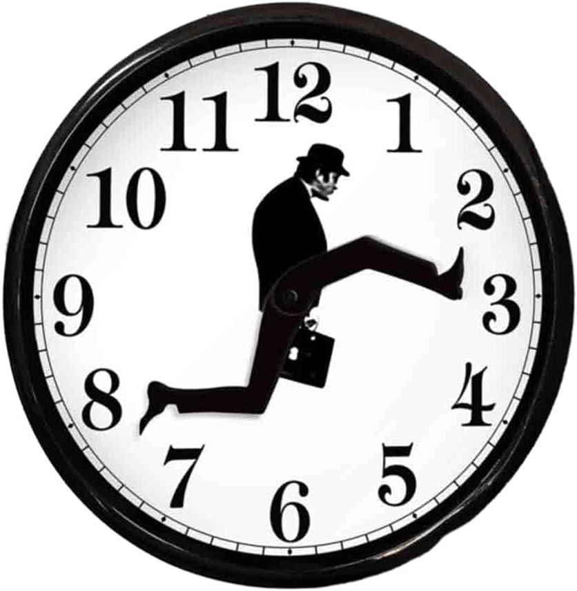 Ministry of Silly Walks Clock, Silly Walk Wall Clock, A Interesting Artwork for Bedroom Kitchen Living Room, Novelty Home Decor, Walking Silent Wall Clock