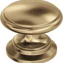 Amerock Ravino 1-1/4 inch (32mm) Diameter Champagne Bronze Cabinet Knob - 10 Pack