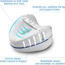 Vertdens Leg Pillow, Knee Pillow for Side Sleepers, Leg Pillows for Sleeping, Knee Cushion for Sleeping,Suitable for Relieving Leg, Back, Knee Pain