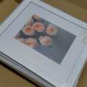 AUEAR 8x10 Picture Frames Set of 6, with Mat for 5x7 or 8x10 without Mat, Composite Wood Gallery Photo Frames with Plexiglass, Wall Mounting (White)