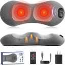2026 Upgraded 3-in-1 Lumbar Support Pillow with Remote Control, Triple Fusion Back Massager with Heat, Vibration & Stretching, Portable Electric Lumbar Pillow for Home, Office, Travel & Car