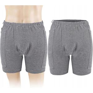 Urine Bag Pants Incontinence Care Trousers Catheter Underwear for Elderly Urinate Drainage Bag Shorts with Double Pockets Incontinence Underpants for Men Women (3XL)