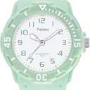 Kids Analog Watch for Boys Girls,50M Waterproof Children Quartz Soft Strap,Easy to Read Learn Time Watch for Kids Ages 3-12 (Green)