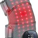 FORTHiQ RED+ Knee Massager with Heat and Red Light Therapy for Pain Relief, Knee Brace with 2 Wavelengths, 3 Massage & 4 Pulsing Modes, 5 Heat Levels, 52 Lights, Cordless FSA-HSA Eligible (1-Pack)