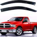KPY Rain Guards Fit for 2009-2018 RAM 1500 Regular Cab, 2019-2024 RAM 1500 Classic, Out-Channel Window Visors Vent Wind Deflector 2PC, Truck Accessories for 2010-2025 RAM 2500 & 3500 (Single Cab Only)