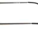 The Intellectual Metal Clear Bifocal Aviator Reader, Cheaters Reading Glasses, Men Women (Gunmetal, 2.5, x)