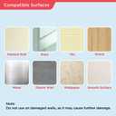 COMIX Magnetic Dry Erase Board, Magnetic ABC Alphabet Chart for Kids, 26" x 17" Adhesive White Board with 156 Pieces ABC Graphic Magnet for Kids at Home Student Classroom