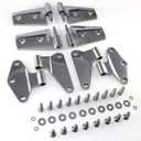 Rugged Ridge Door Hinge Kit for Jeep Wrangler JK | Stainless Steel, | 11111.20 | Fits 2007-2018 Jeep Wrangler JK
