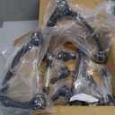 Front Upper Control Arms w/Ball Joints Tie Rods for 2007-2014 Chevy GMC Silverado Sierra Suburban 1500 Avalanche Yukon Tahoe Cadillac Escalade ESV (10pc Set)