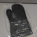 Silicone Oven Mitts-13.6 in Extended Oven Mitts Heat Resistant 500F, Oven Gloves with Soft Liner Good Grippy BPA-Free Easy to Clean Flexible-Oven Mits Set for Cooking Baking Grilling BBQ (Black)