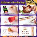 168PCS Halloween Party Favors for Kids, 24 Pack Halloween Stationery Gift Set, Halloween Goodie Bags Fillers Goodie Bag Stuffers for Kids, Trick or Treat, Classroom Prizes Reward