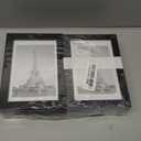 upsimples 4x6 Picture Frame Set of 10, Display Pictures 3.5x5 with Mat or 4x6 Without, Multi Photo Frames Collage for Wall or Tabletop Display, Black