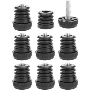 uxcell Leveling Feet 1" 25mm OD Round Insert Furniture Adjustable Leveler 8 Sets
