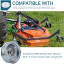 Finish Mower Idler Pulley, Replaces King Kutter Part #164090, for RFM Series Finish Mowers,4', 5', 6' Mowers