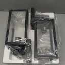 Outdoor Wall Light Fixtures, Exterior Waterproof Wall Lanterns, Porch Sconces Lighting with E26 Sockets & Glass Shades, Modern Matte Black Outside Lights for Patio Front Door Entryway Garage, 2-Pack