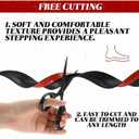 10ft Carpet Floor Transition Strips, Self-Adhesive Carpet to Tile Transition Edge Triings for Doors/Wood Floors, Coverage Height up to 5mm (Black)