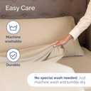 Queen Size 4 Piece Sheet Set - Comfy Breathable & Cooling Sheets - Hotel Luxury Bed Sheets for Women & Men - Deep Pockets, Easy-Fit, Extra Soft and Wrinkle Free Sheets - Cream Oeko-Tex Bed Sheet Set