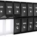 XL Weekly Pill Organizer 2 Times a Day, Fullicon Extra Large Daily Pill Cases Oversized AM PM Pill Box Twice a Day for Vitamin/Fish Oil/Pills/Supplements
