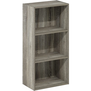 Furinno Luder 3-Tier Open Shelf Bookcase, French Oak