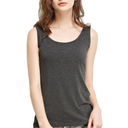 Women's Mini-Ribbed Stretch Scoop Neck Tank Top 4XL