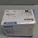 Sunco 6 Pack Dusk to Dawn LED Outdoor Light Bulb B11, Edison Filament Candelabra Bulbs for Porch Lighting, 500 LM, 5W (40W Equivalent), 2700K Soft White, E12 Base, Photocell Sensor UL