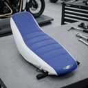 Blue motorcycle seat cover 18" x 36"