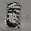 Raylarnia Women's Extra Long Opaque Striped Over Knee High Stockings Socks (Black / White Stripes)