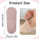 TIESOME 6 Pairs No Show Socks for Women, Invisible Liner Non Slip & Low Cut Footies for Flats Summer Breathable Cotton Liner Socks