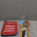 Vansolinne Bridal Shower Potholder Silicone Spatula Whisk with Bowknots Baking Kit Gifts for Games Prize, Love is Sweet Wedding Shower Party Prize for Guests Valentine's Day Favors Set of 3