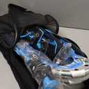 G2 21/25/30/36 Inches Light Weight Snowshoes with Toe Box, EVA Padded Ratchet Binding, Heel Lift, Flexible Pivot Bar, Durable Back Strap, Trekking Poles, Carrying Bag, Snow Baskets (Blue)