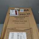 Mueller Janska M-Resin Heavy Duty Tall Planter, Indoor/Outdoor Grande Plant, Tree, Flower Pot, 2-Piece Set, 27.5, Modern Design, Built-in Drainage, Dark Grey