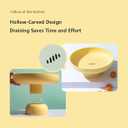 Fruit bowl Fruit Basket for Kitchen Countertop Kitchen Storage Baskets Stand Organization, Decor Centerpiece Counter or Dining Room Tables (yellow)