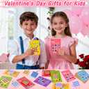 24 Pack Valentines Day Gifts for Kids Classroom Valentines Day Cards with Tic-Tac-Toe Game Keychains Valentines for Kids School Class Exchange Cards Valentines Party Favors Boys Girls Toddlers
