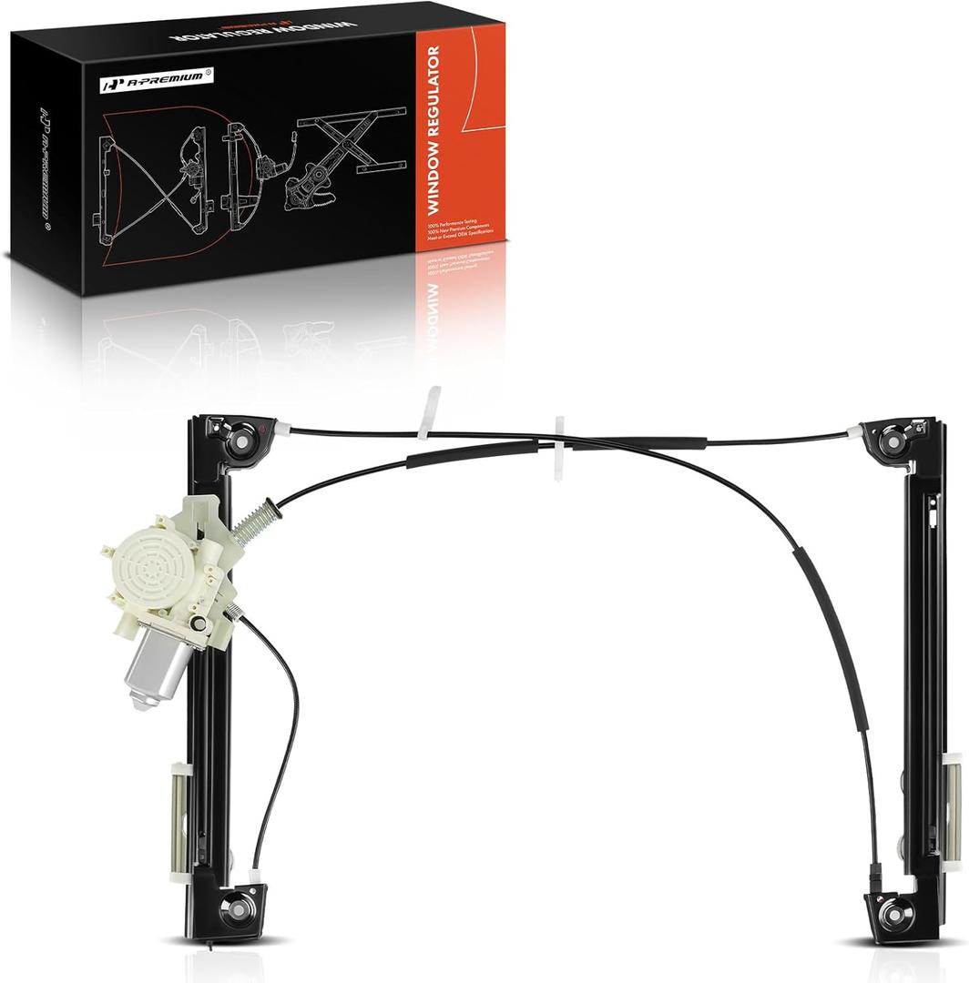 A-Premium Front Right Electric Power Window Regulator with Motor Compatible with Mini Cooper 2002-2005 Front Right Passenger Side