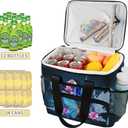 STAYTOP Pretty Butterfly Leakproof Reusable Insulated Cooler Lunch Bag,with Detachable Shoulder Strap, Used for School Women and Men Work Picnic Beach Lunch Bag Organizer Tote Bag