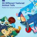 hahaland Baby Toys 0-6 Months - Crinkle Books for Babies 2-Pack, Soft Cloth Sensory Touch Feel Baby Book 6-12 Months, Infant Tummy Time Toys 3 Month Newborn Baby Boys Gifts Christmas Stocking Stuffers