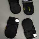 QUMY Dog Shoes for Large Dogs, Medium Dog Boots & Paw Protectors for Winter Snowy Day, Summer Hot Pavement, Water-Resistant in Rainy Weather, Outdoor Walking, Indoor Hardfloors Skid-Resistant Sole (Size 7: 2.8''x3.2"(W*L) (Pack of 4))