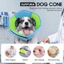 Dog Cone - Soft Cone for Dogs to Stop Licking, Pet E-Collar Alternative After Surgery, Adjustable Pet Recovery Collar for Wound Healing, Light Blue Large
