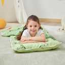 Lasoftan Toddler Nap Mat with Pillow and Blanket, Extra Large Rolled Napping Mats,Slumber Bags for Boys Girls,Kids Sleeping Bag for Daycare, Preschool Travel Camping