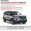 Chrome Headlights Compatible with 2016-2019 Ford Explorer